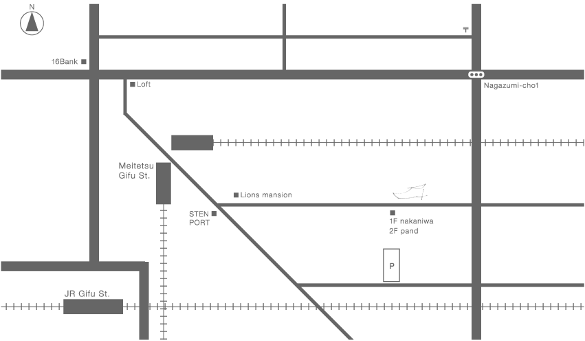 sabot岐阜店の周辺MAP